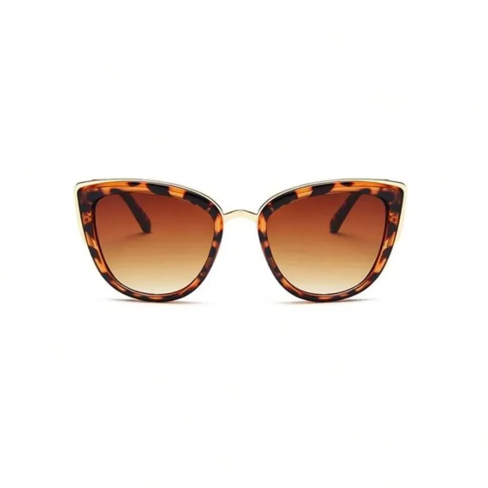 3for$20 1pc Women's Cat-Eye Fashion Glasses With Leopard Pattern